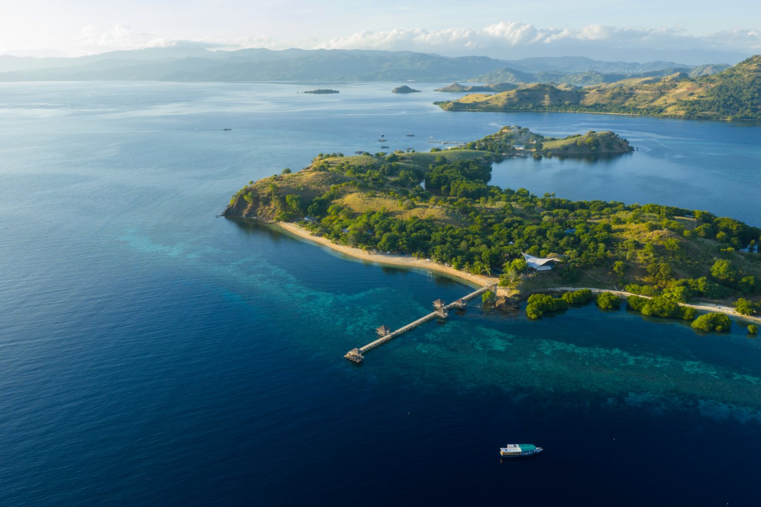 Aerial view of Seraya Kecil